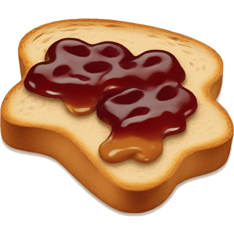 Toast Peanut butter with jam emoji