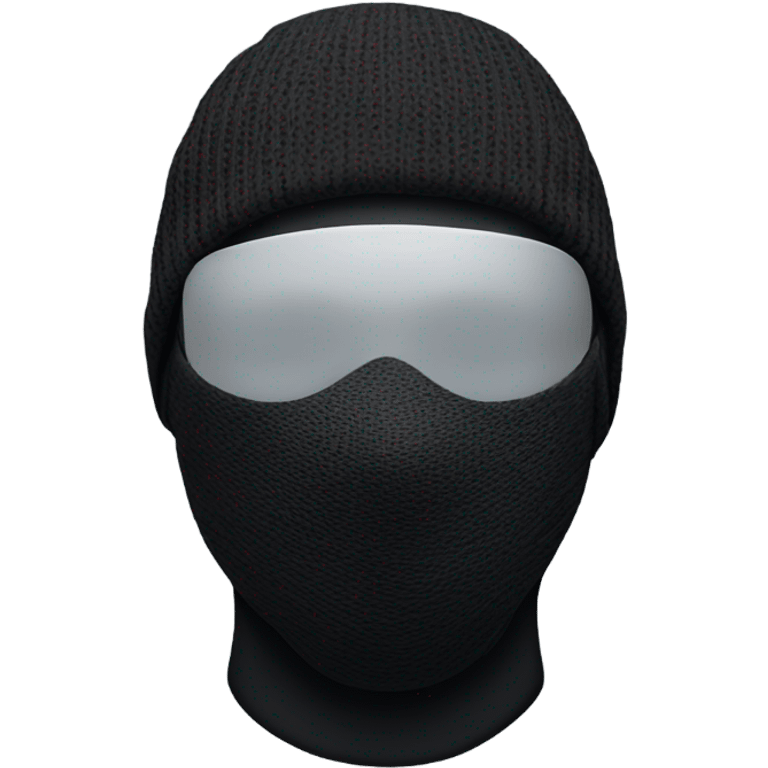 black guy wearing a nike ski mask emoji