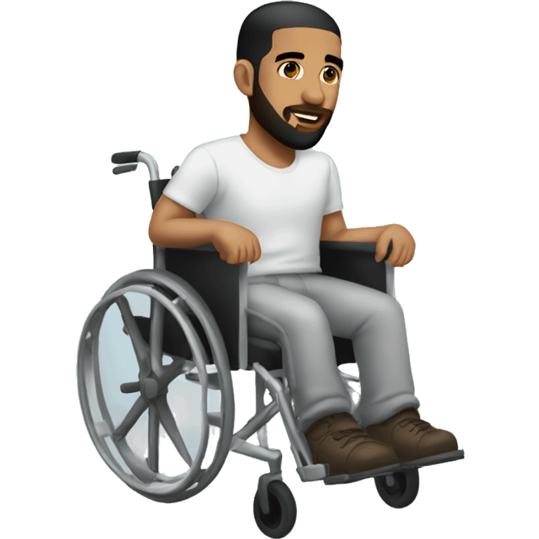 Drake in a wheelchair emoji