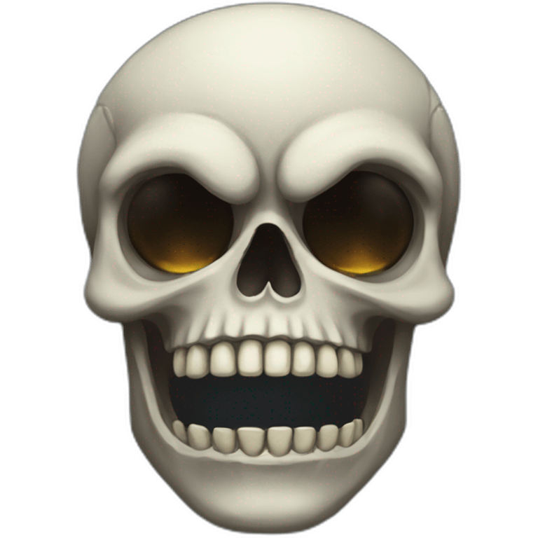 A scary skull emoji