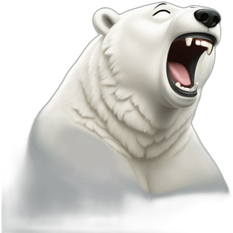 polar bear laughing emoji