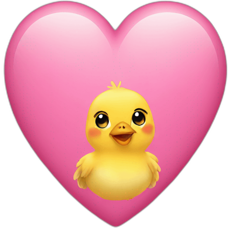 chick emoji heart emoji