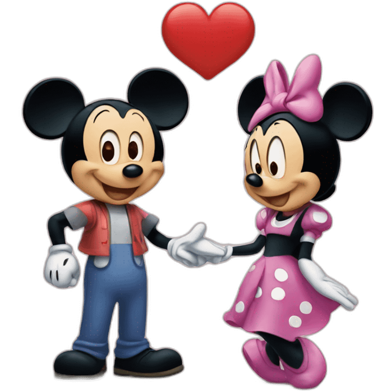 Mickey and Minnie emoji