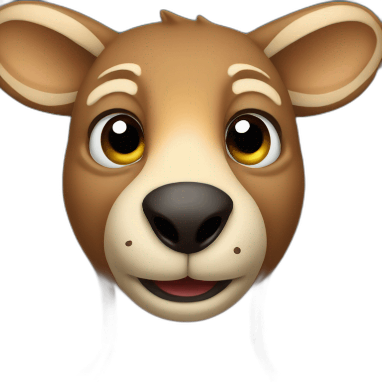 Kangaroo bear date emoji