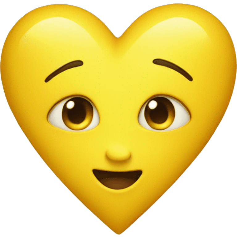 Yellow heart emoji