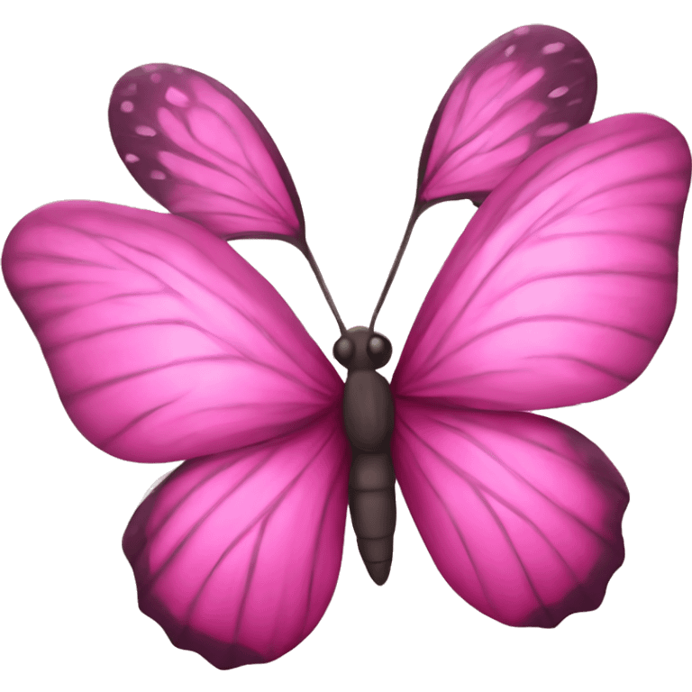 Mariposa rosa emoji