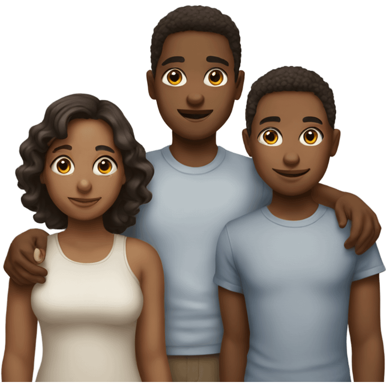 three siblings emoji