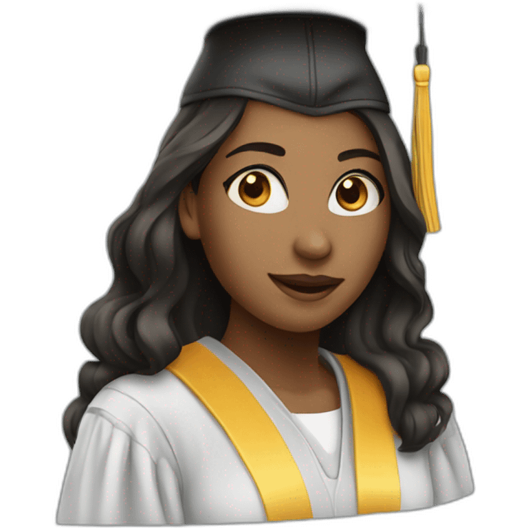 student graduate girl emoji