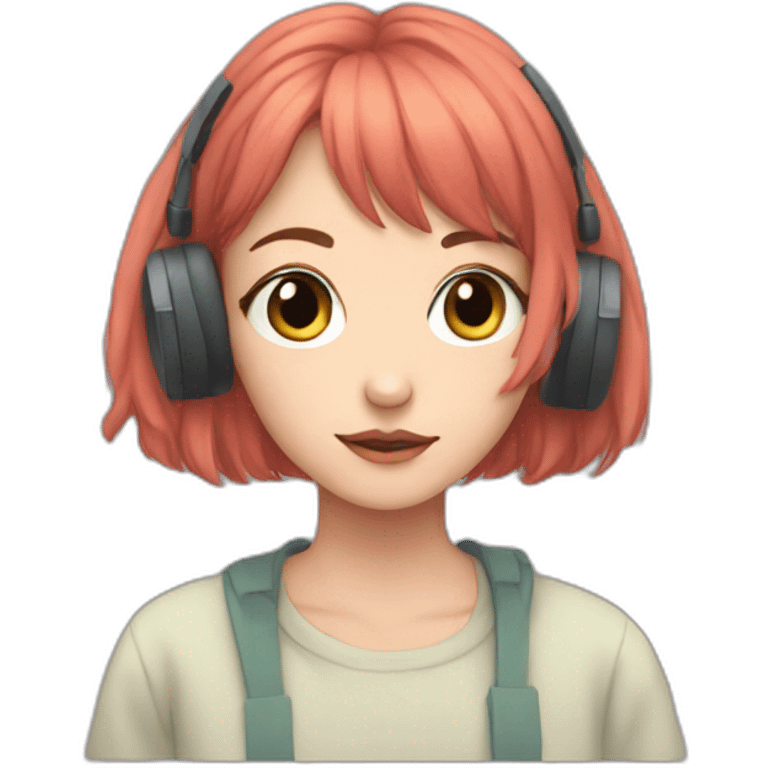 Lofi beats girl emoji