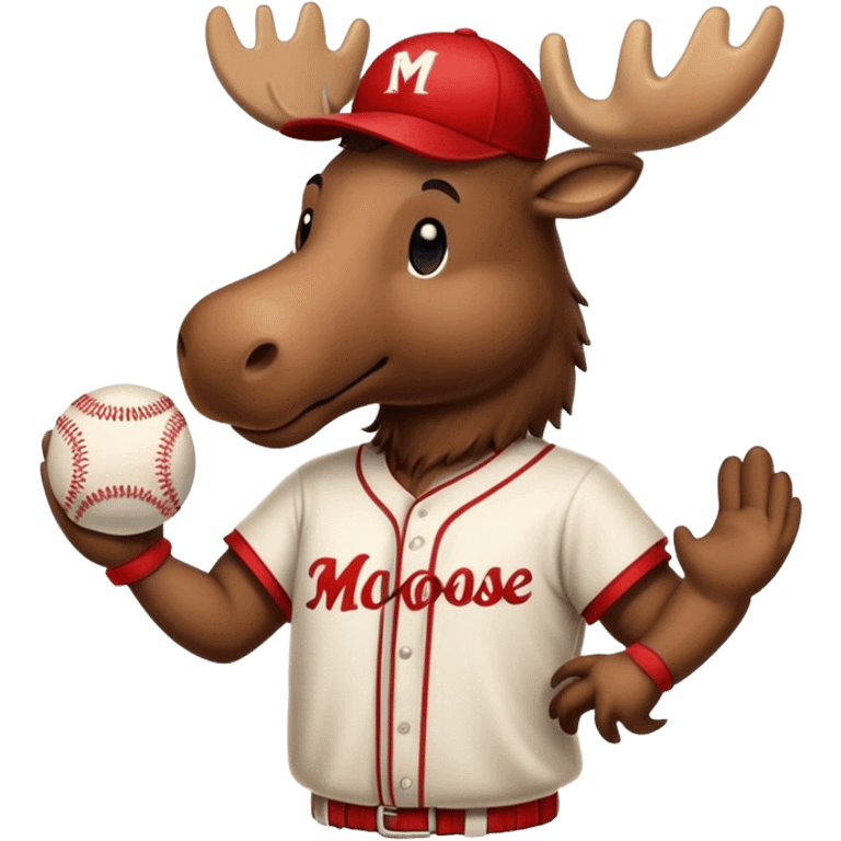 Moose Baseball player emoji