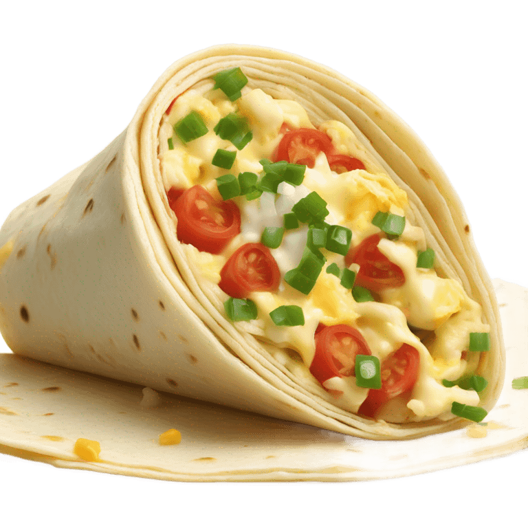 Breakfast wrap  emoji