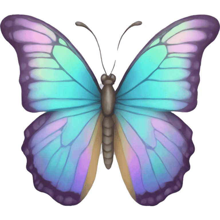 Pastel Iridescent Butterfly emoji