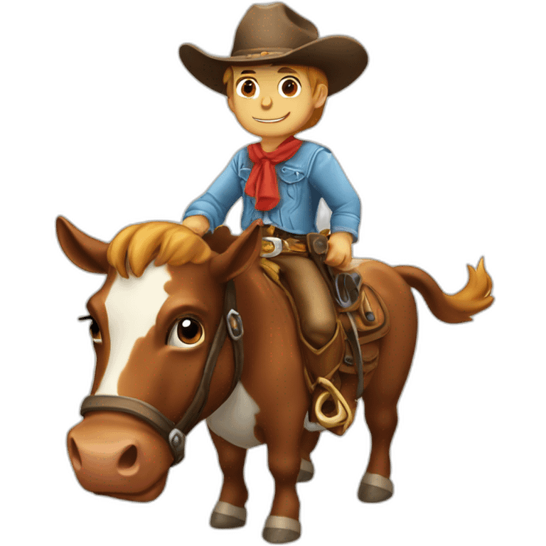 Cheval cow-boy emoji