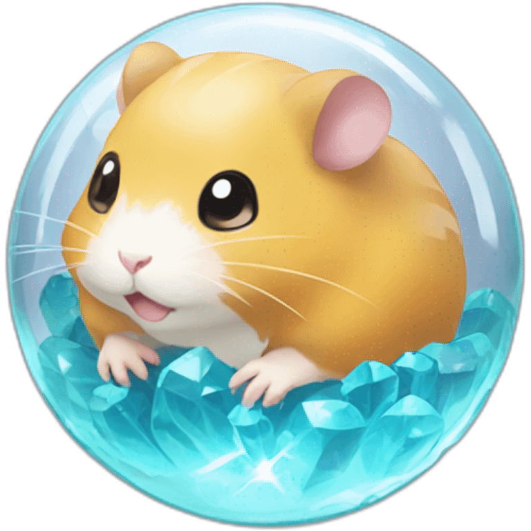 Crystal ball seedling hamster pokémon emoji