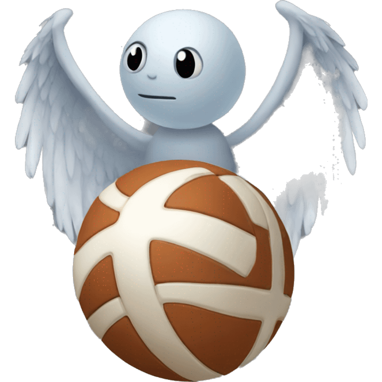 Ball with wings emoji