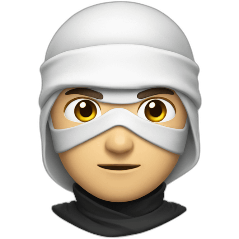 Ninja blanco emoji