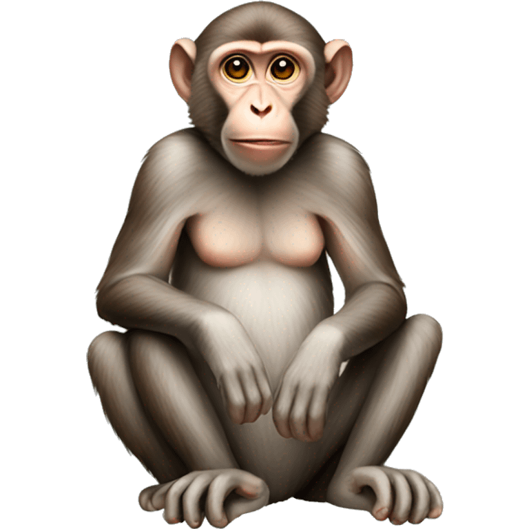 macaque sitting emoji