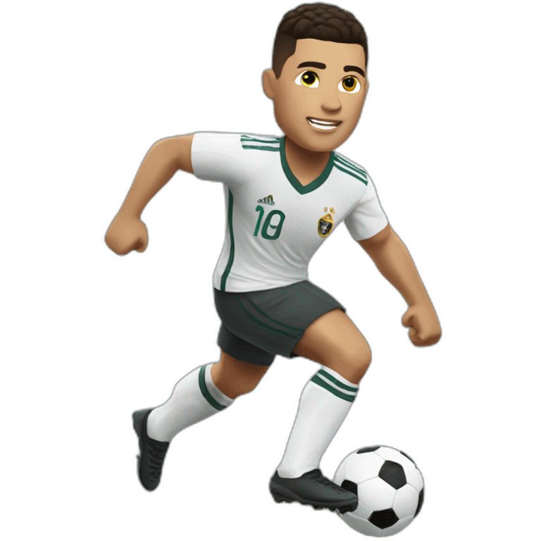 Ronaldo hitting football emoji