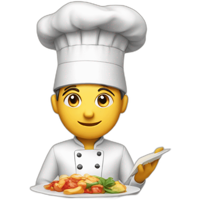 reading cooking chef emoji