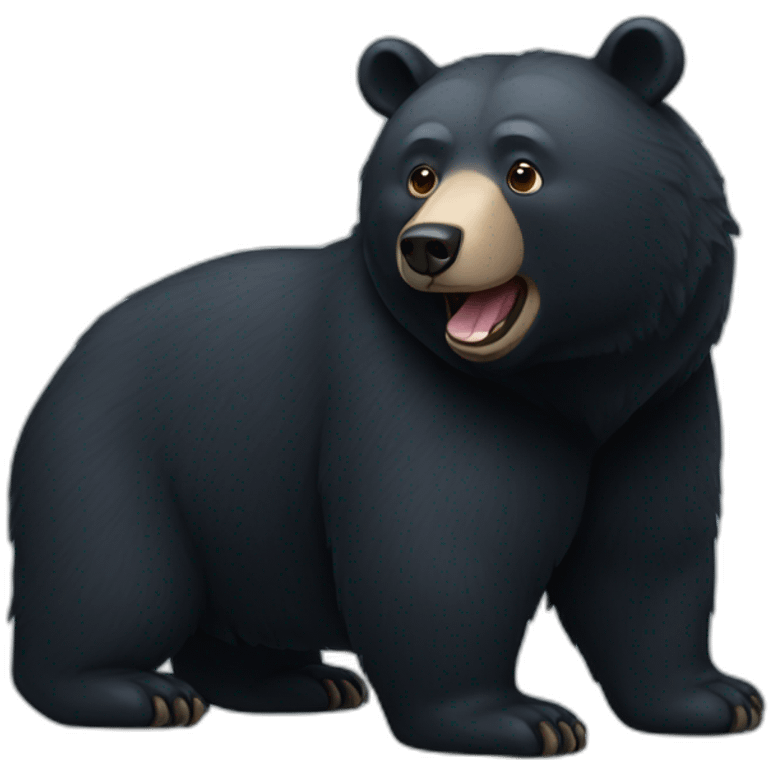 black bear emoji