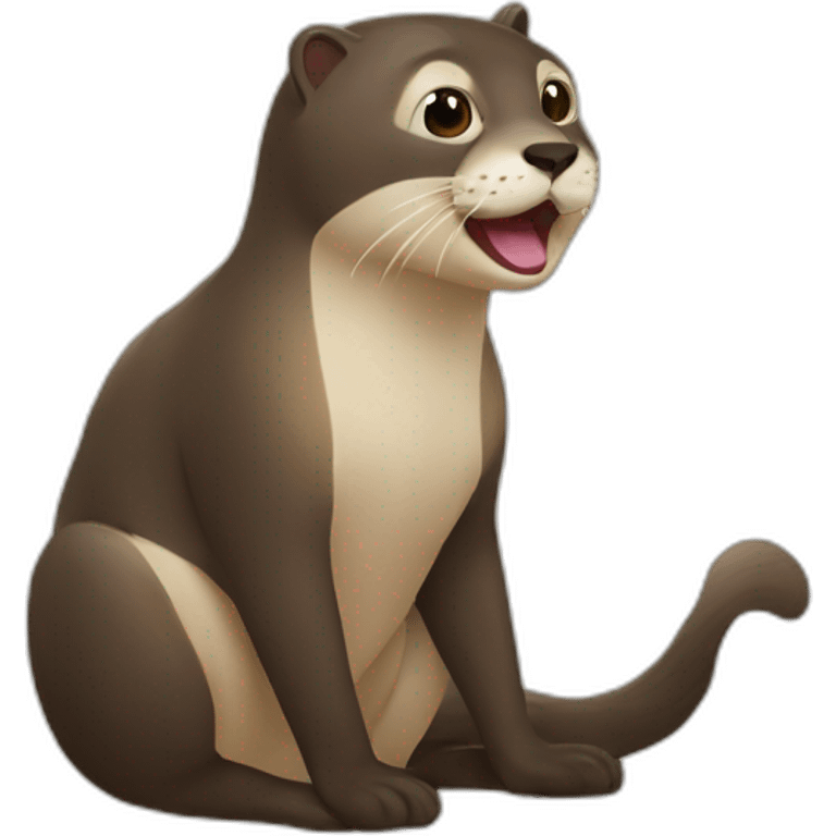 chat sur loutre emoji