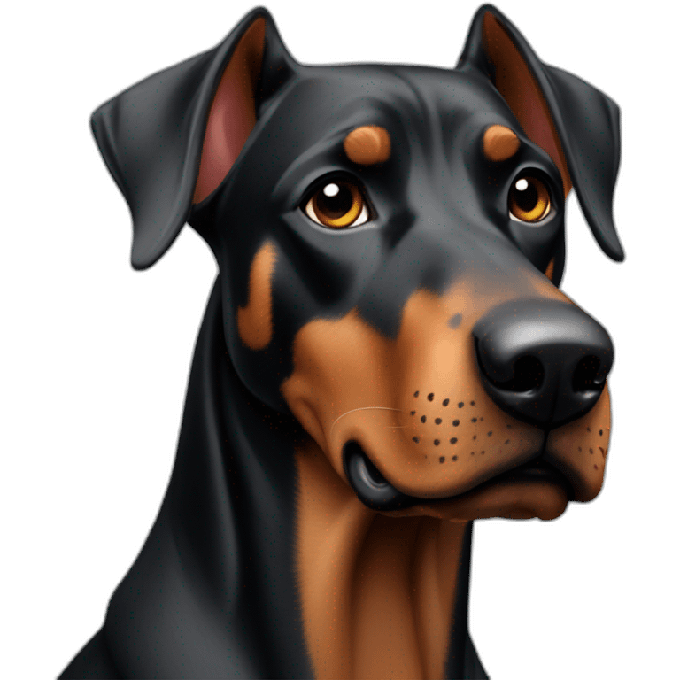 Perro doberman emoji