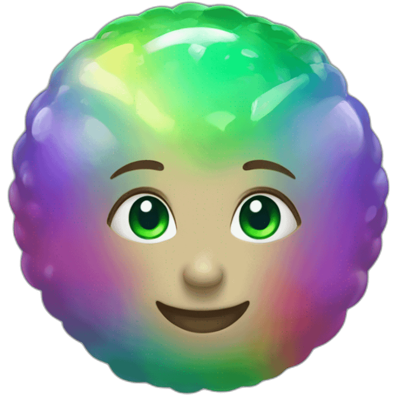 rainbow emerald emoji