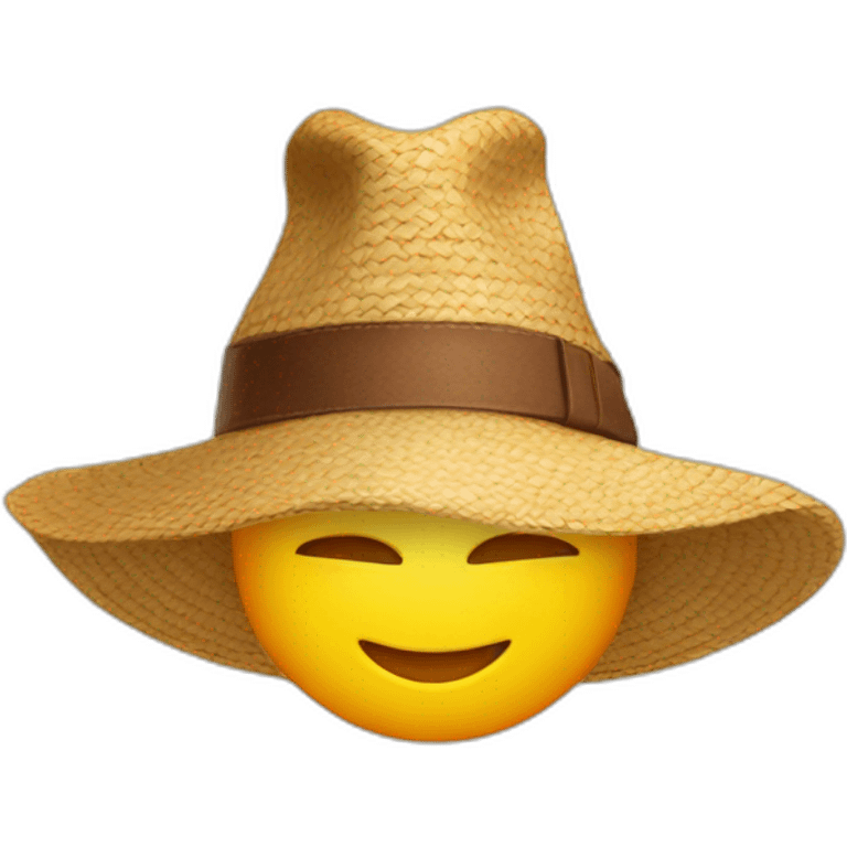 the sun in a hat emoji