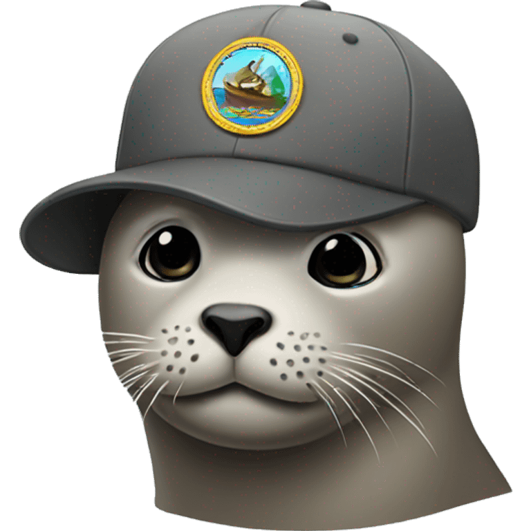 seal wearing cap emoji