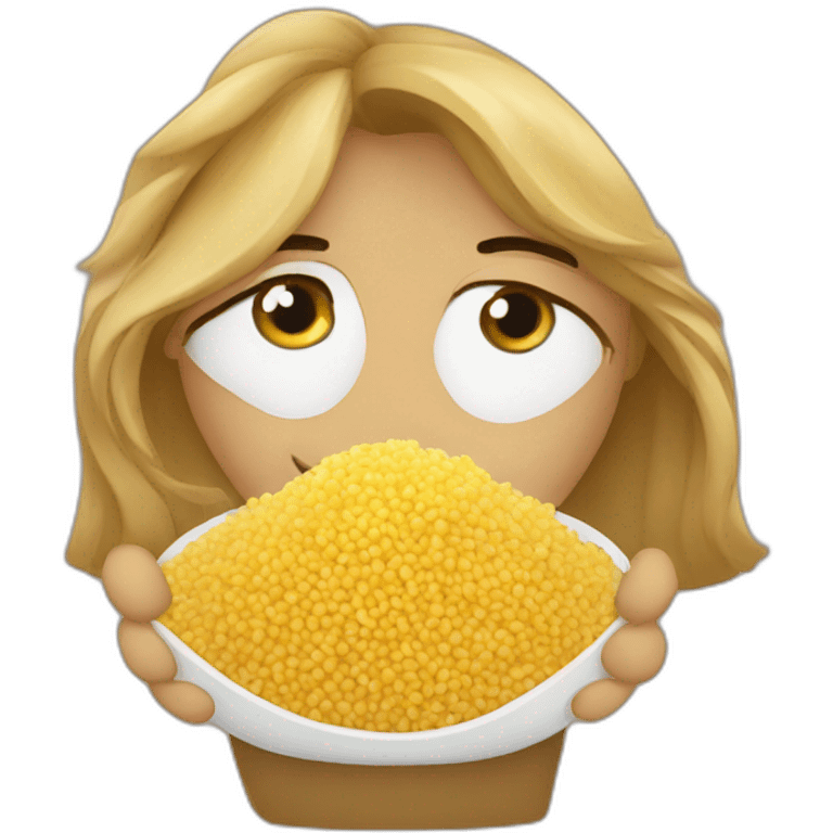 Zemoure eat couscous emoji