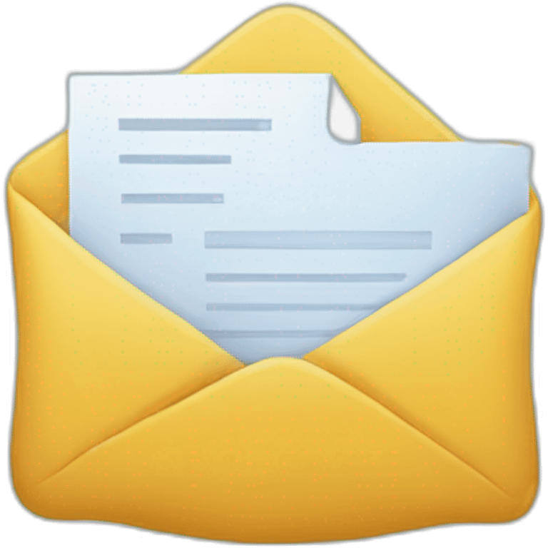 floating emails emoji