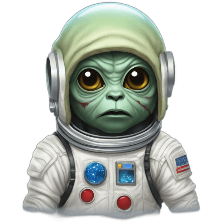 zombie michael jackson in thriller as baby yoda unicorn ferary in an astronaut suit emoji