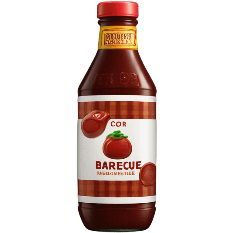 A bottle of barbecue sauce  emoji