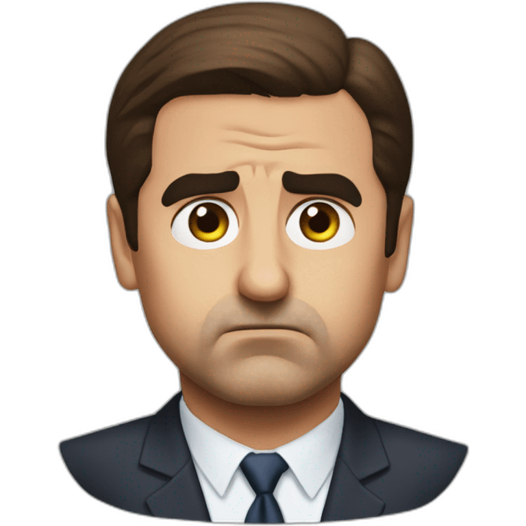 Michael Scott angry emoji