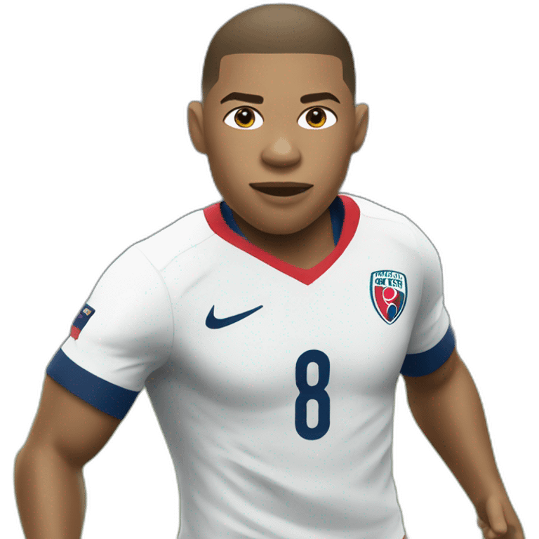 Mbappe playing rugby emoji