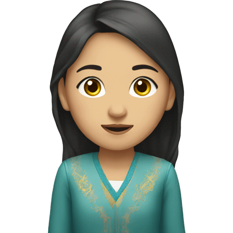 Kazakh girl emoji