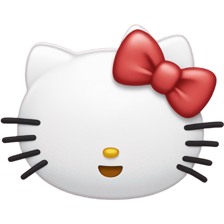 hello kitty with heart emoji