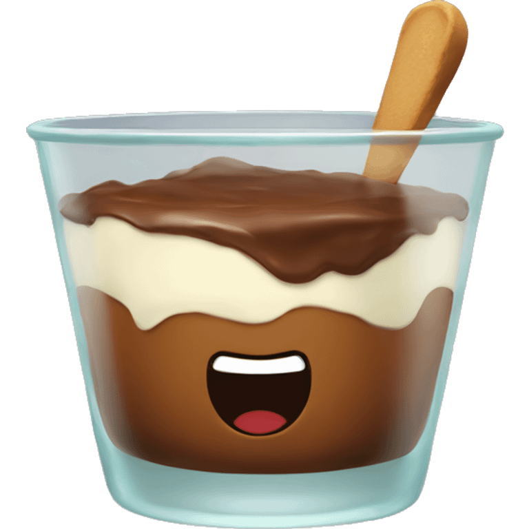 pudding on glass emoji