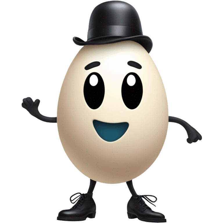 Tap dancing egg emoji