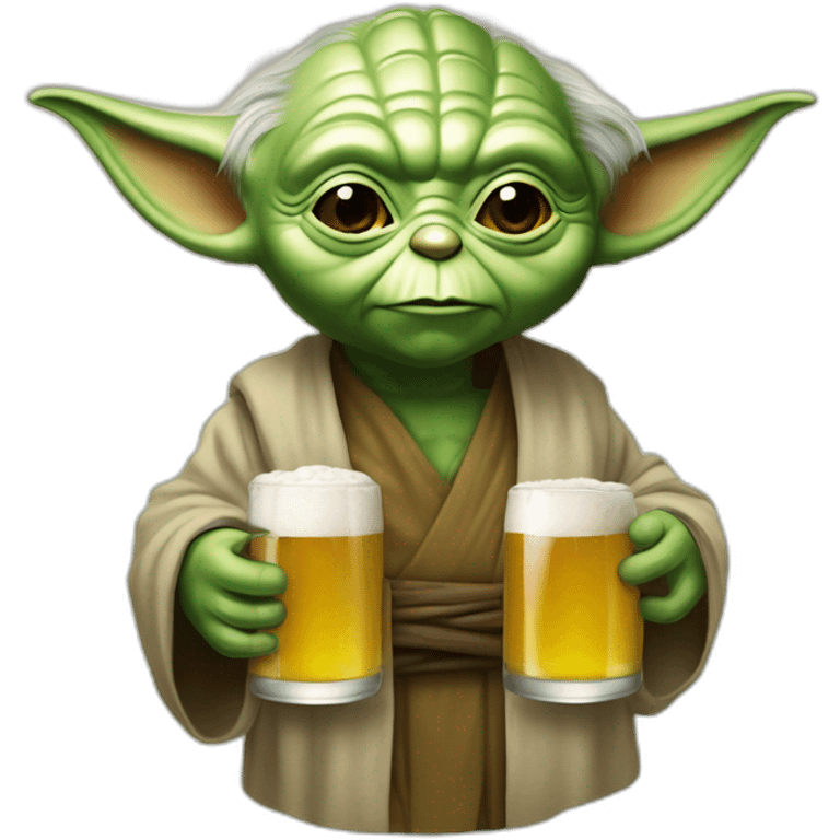 Yoda boit une bière  emoji