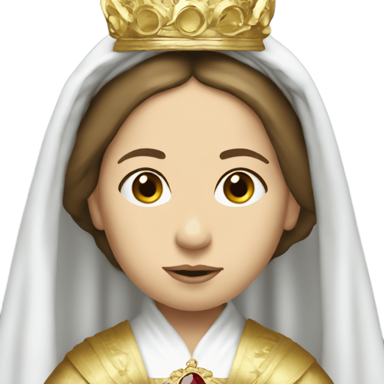 Young queen victoria as the virgin mary emoji