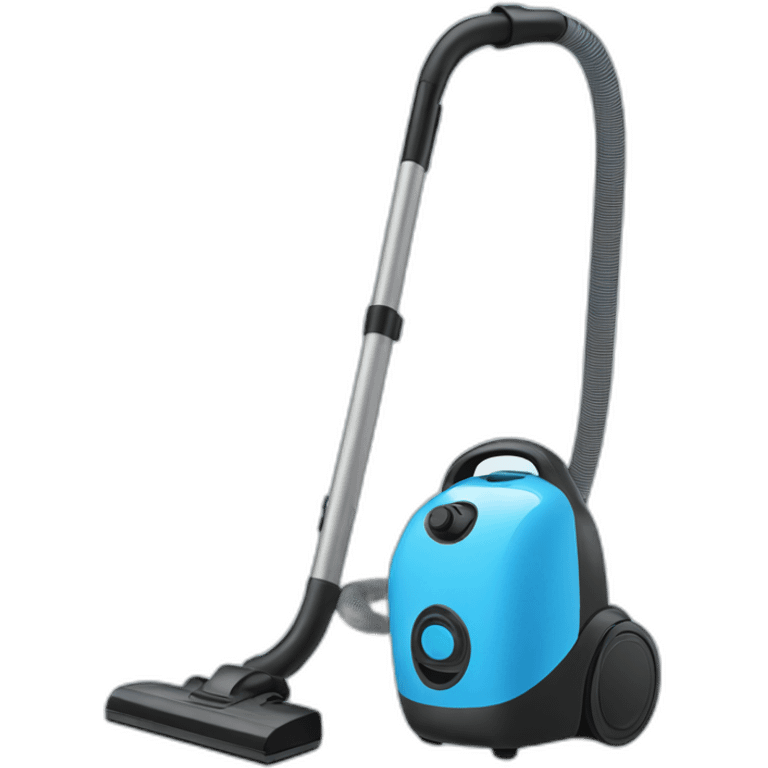 vacuum cleaner, very simple design with blue sky colour emoji