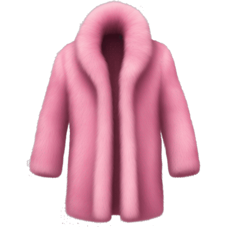 Luxurious Pink fur coat emoji