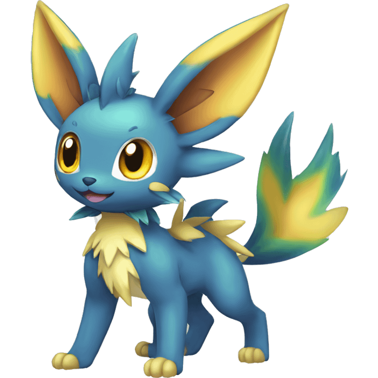 Shiny-Eeveelution-Cute-Fakemon-Dragon-Pokémon-fusion full body emoji