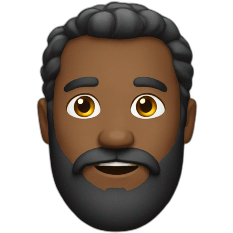 BARBE NOIR emoji