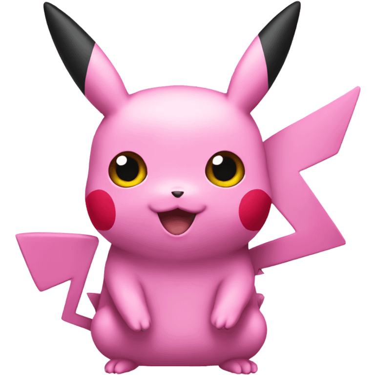 Pink pikachu emoji