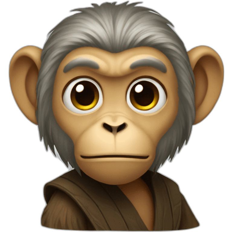 The Jedi Monkey emoji