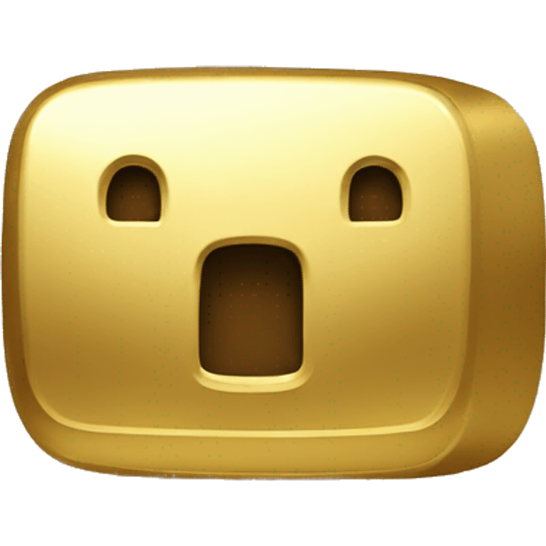 Youtube gold playbutton emoji