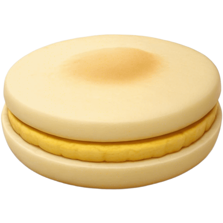 Cinematic Realistic image of a simple, single Colombian arepa, rendered with soft, golden cornmeal textures and delicate, crispy edges, set on a neutral background with gentle, natural lighting that highlights its traditional, comforting simplicity. emoji