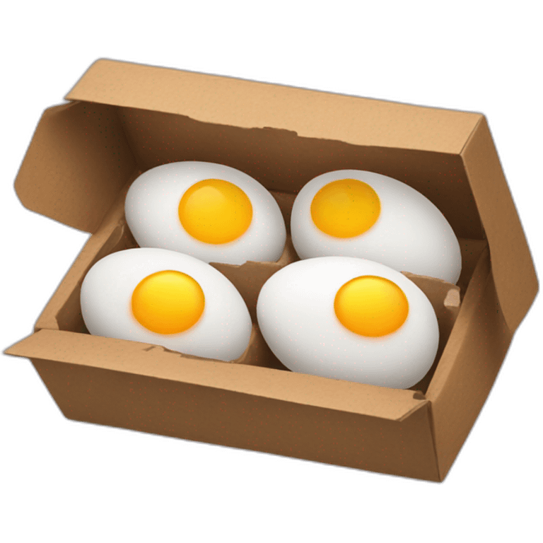 6 eggs box emoji